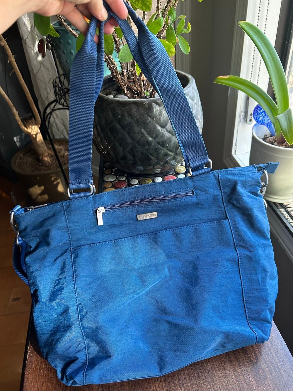 Baggallini Laptop Tote Bag Blue